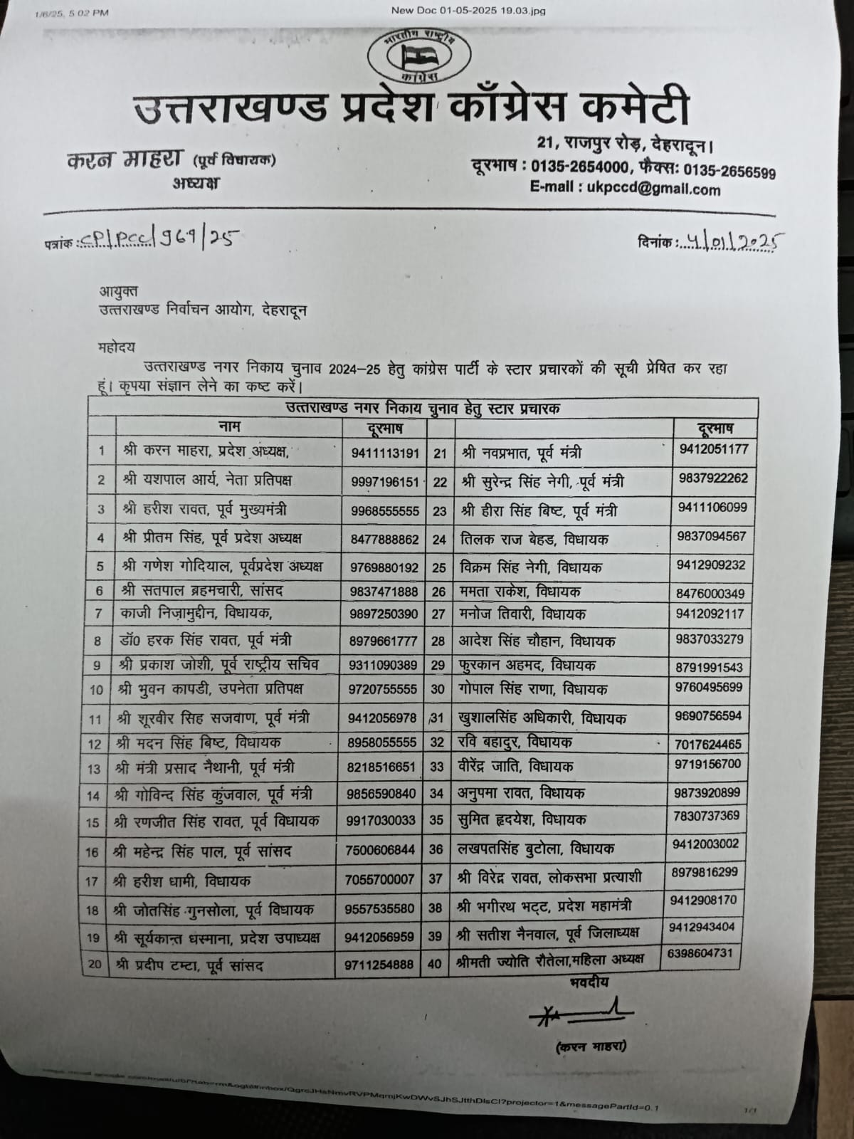 कांग्रेस का निकाय चुनाव के लिए जारी स्टार प्रचारक सूची। कांग्रेस का निकाय चुनाव के लिए जारी स्टार प्रचारक सूची।