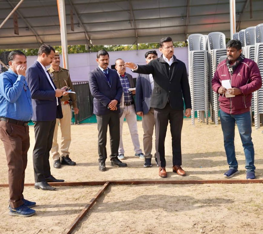 कैबिनेट मंत्री कर्नल राज्यवर्धन राठौड़ ने किया राज्य स्तरीय राजस्थान युवा महोत्सव की तैयारियों का स्थलीय निरीक्षण कैबिनेट मंत्री कर्नल राज्यवर्धन राठौड़ ने किया राज्य स्तरीय राजस्थान युवा महोत्सव की तैयारियों का स्थलीय निरीक्षण