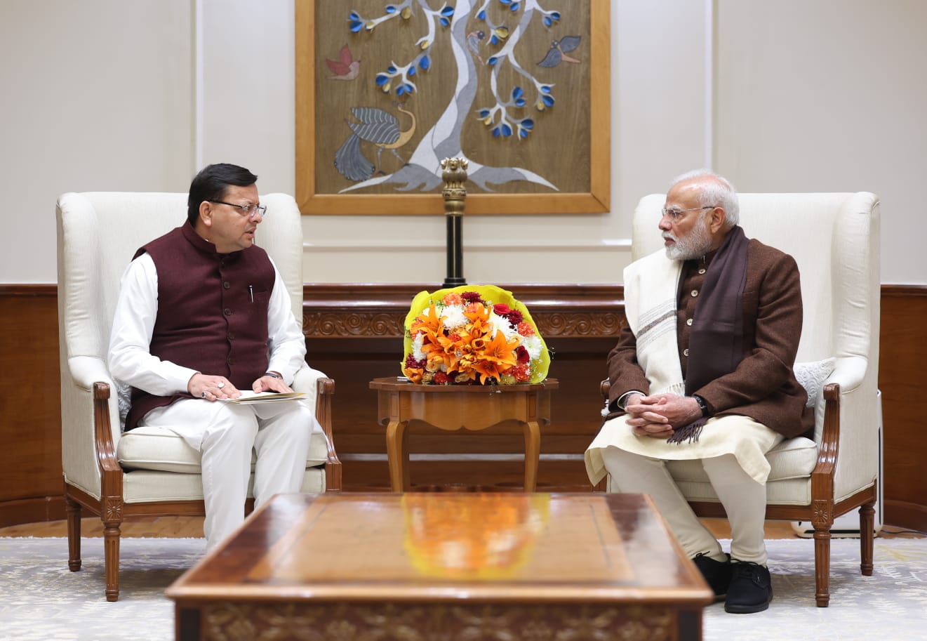 मुख्यमंत्री धामी रविवार को प्रधानमंत्री से नई दिल्ली में भेंट का चित्र। मुख्यमंत्री धामी रविवार को प्रधानमंत्री से नई दिल्ली में भेंट का चित्र।