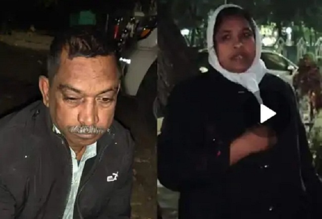 हिन्दू जागरण मंच द्वारा आरोपित दम्पत्ति को पकड़कर पुलिस के हवाले किया हिन्दू जागरण मंच द्वारा आरोपित दम्पत्ति को पकड़कर पुलिस के हवाले किया