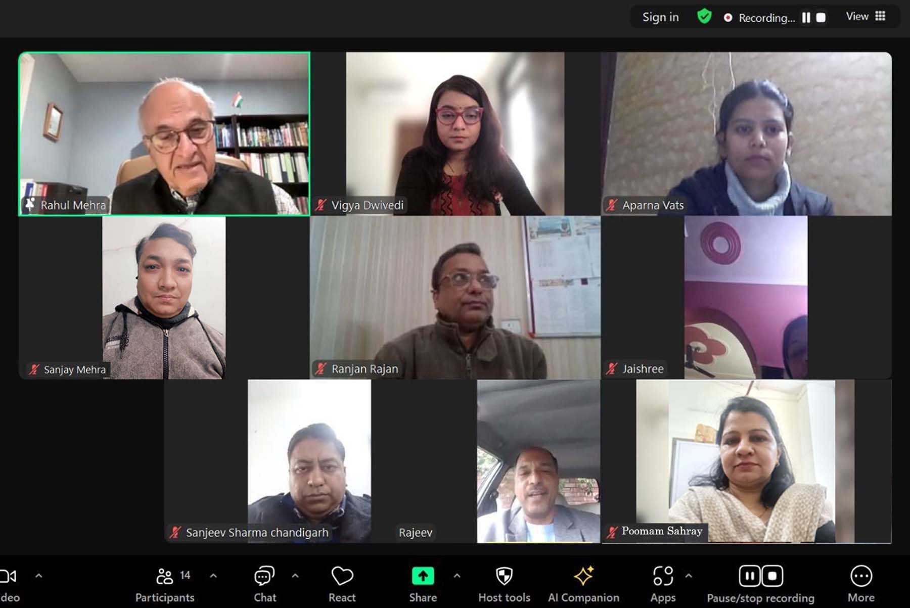 फोटो नंबर-01: शुक्रवार को फोरम फॉर इंडियन जर्नलिस्ट्स ऑन एजुकेशन, एनवायरनमेंट, हेल्थ एंड एग्रीकल्चर के सहयोग से आयोजित वेबिनार में यूएसए से संबोधन देते मुख्य वक्ता डा. राहुल मेेहरा व वेबिनार में जुड़े पत्रकार, हेल्थ एक्सपर्ट व अन्य बुद्धिजीवी। फोटो नंबर-01: शुक्रवार को फोरम फॉर इंडियन जर्नलिस्ट्स ऑन एजुकेशन, एनवायरनमेंट, हेल्थ एंड एग्रीकल्चर के सहयोग से आयोजित वेबिनार में यूएसए से संबोधन देते मुख्य वक्ता डा. राहुल मेेहरा व वेबिनार में जुड़े पत्रकार, हेल्थ एक्सपर्ट व अन्य बुद्धिजीवी।