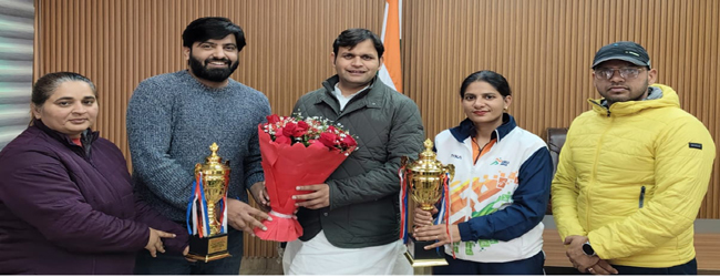 हरियाणा के खेल मंत्री गौरव गौतम ऑल इंडिया बास्केटबॉल सिविल सर्विसेज प्रतियोगिता की विजेता टीमाें के साथ हरियाणा के खेल मंत्री गौरव गौतम ऑल इंडिया बास्केटबॉल सिविल सर्विसेज प्रतियोगिता की विजेता टीमाें के साथ