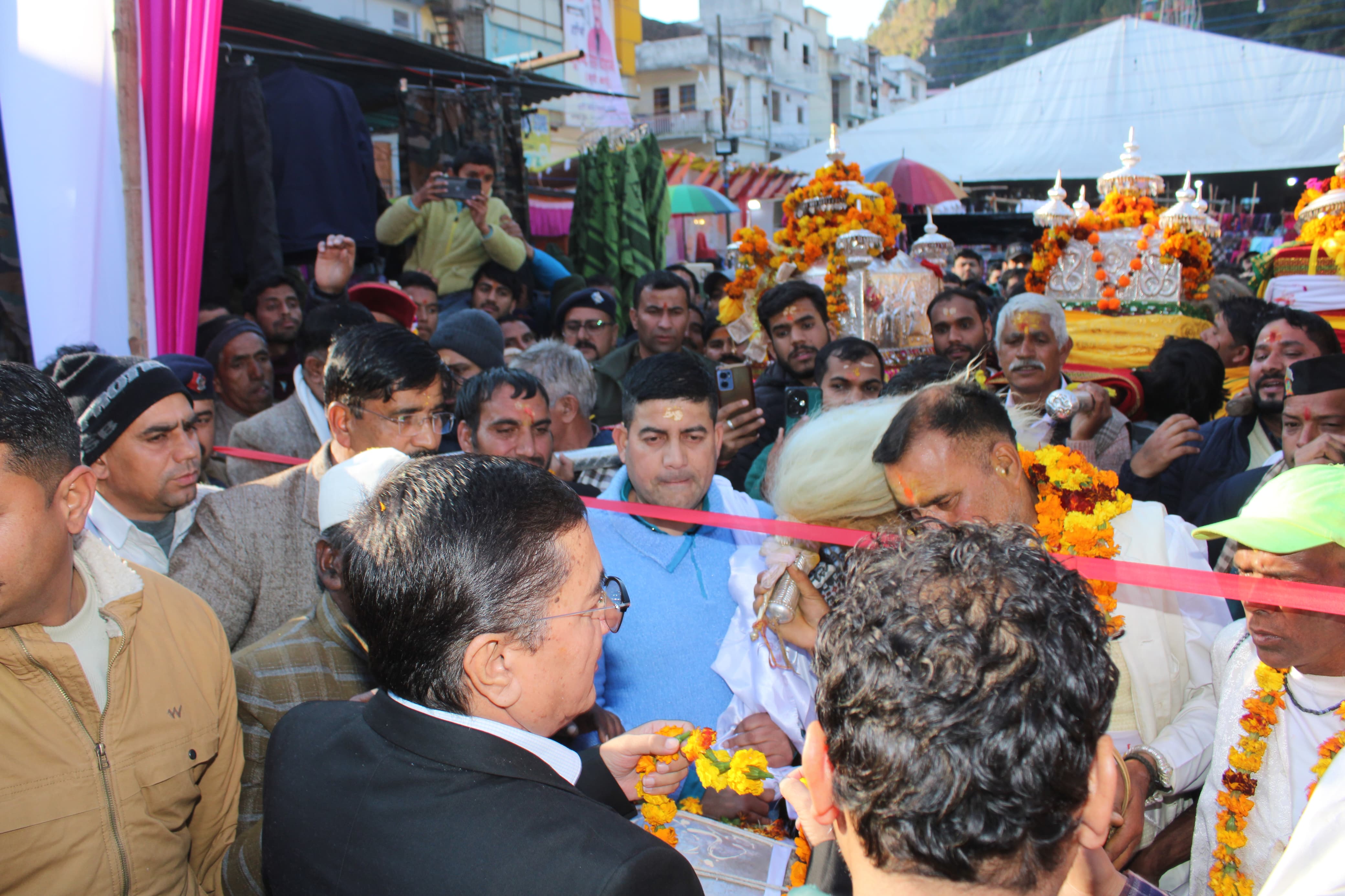 देव डोलियों के नृत्य के साथ माघ मेले का आगाज।। देव डोलियों के नृत्य के साथ माघ मेले का आगाज।।