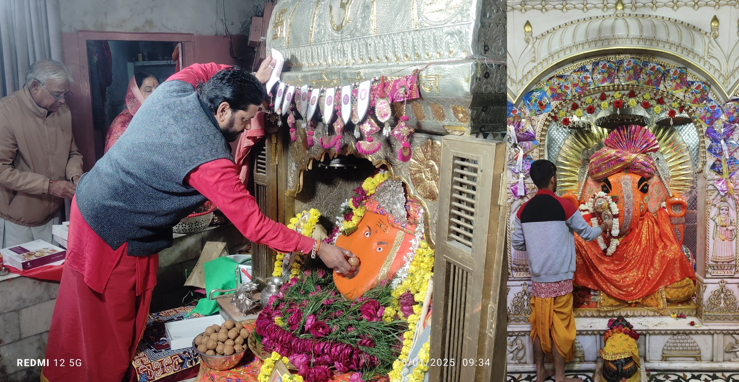 बुध पुष्य नक्षत्र में प्रथम पूज्य का हुआ पुष्याभिषेक बुध पुष्य नक्षत्र में प्रथम पूज्य का हुआ पुष्याभिषेक
