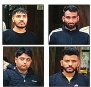 गोकशी के आराेप में पकड़े गए चारों आरोपित गोकशी के आराेप में पकड़े गए चारों आरोपित