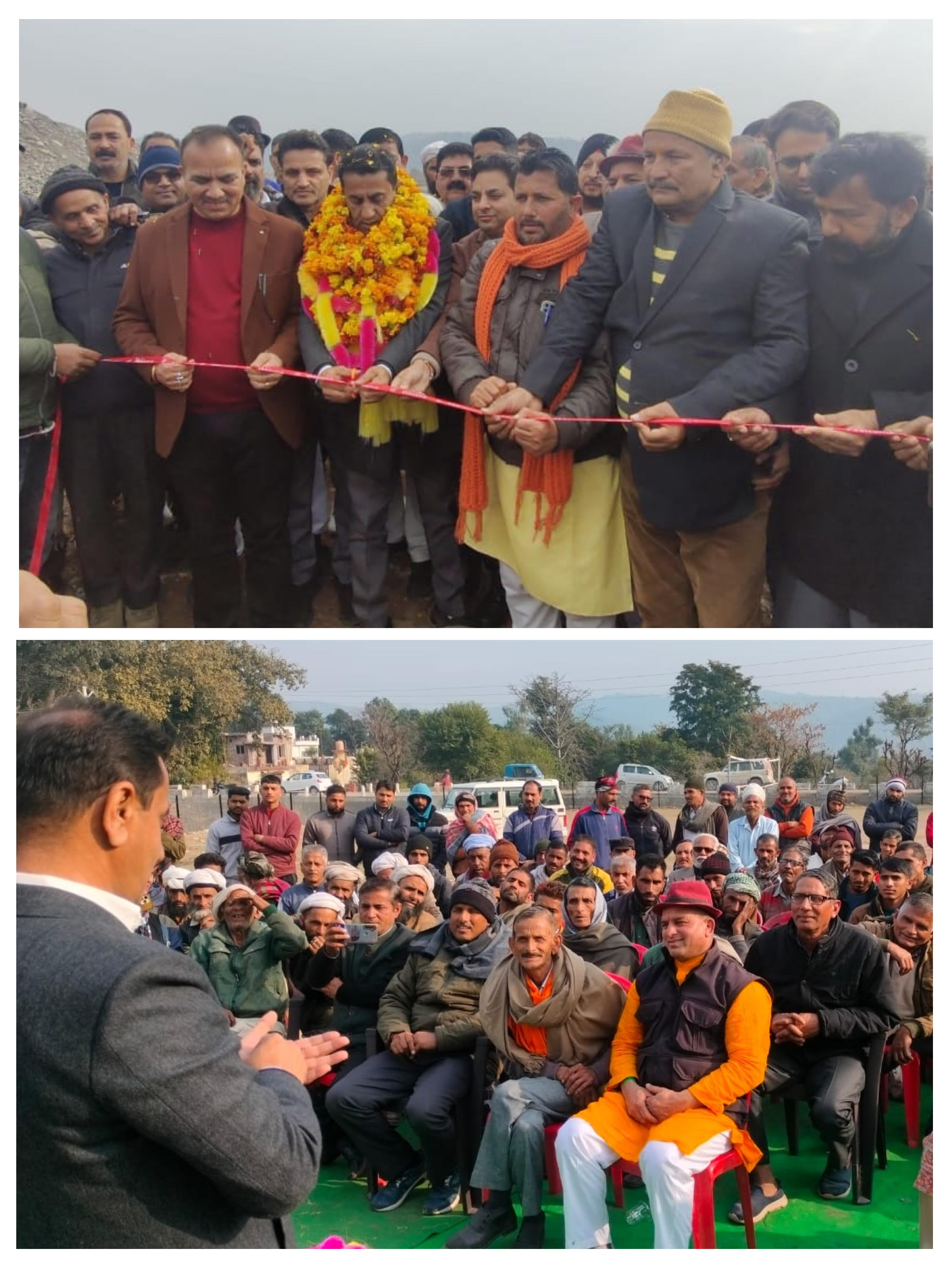 Jasrotia laid the foundation stone of water supply scheme at a cost of Rs 10 crore
