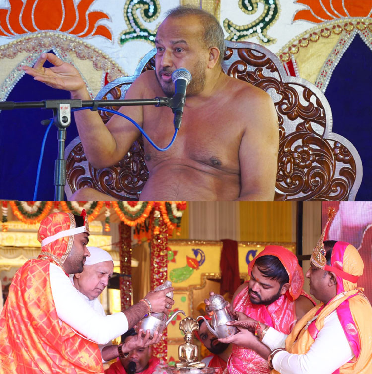 17 Snp-6 सोनीपत:तीर्थंकर पर कलशों से जन्माभिषेक करते श्रद्धालु। जन्म कल्याणक महोत्सव पर प्रवचन करते श्री 108 सौरभ सागर जी 17 Snp-6 सोनीपत:तीर्थंकर पर कलशों से जन्माभिषेक करते श्रद्धालु। जन्म कल्याणक महोत्सव पर प्रवचन करते श्री 108 सौरभ सागर जी