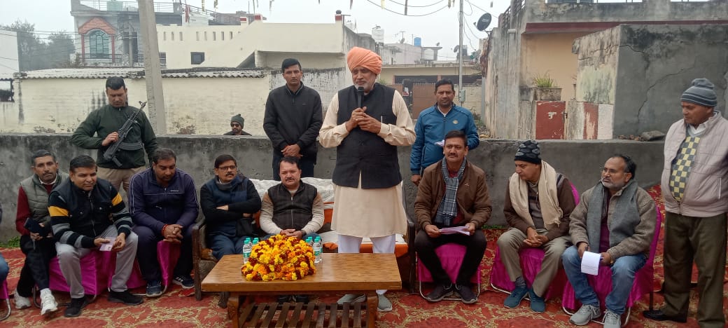कार्यक्रम के दौरान कृषि मंत्री श्याम सिंह राणा