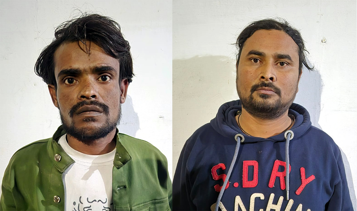 पुलिस द्वारा गिरफ्तार किए गए आरोपीगण