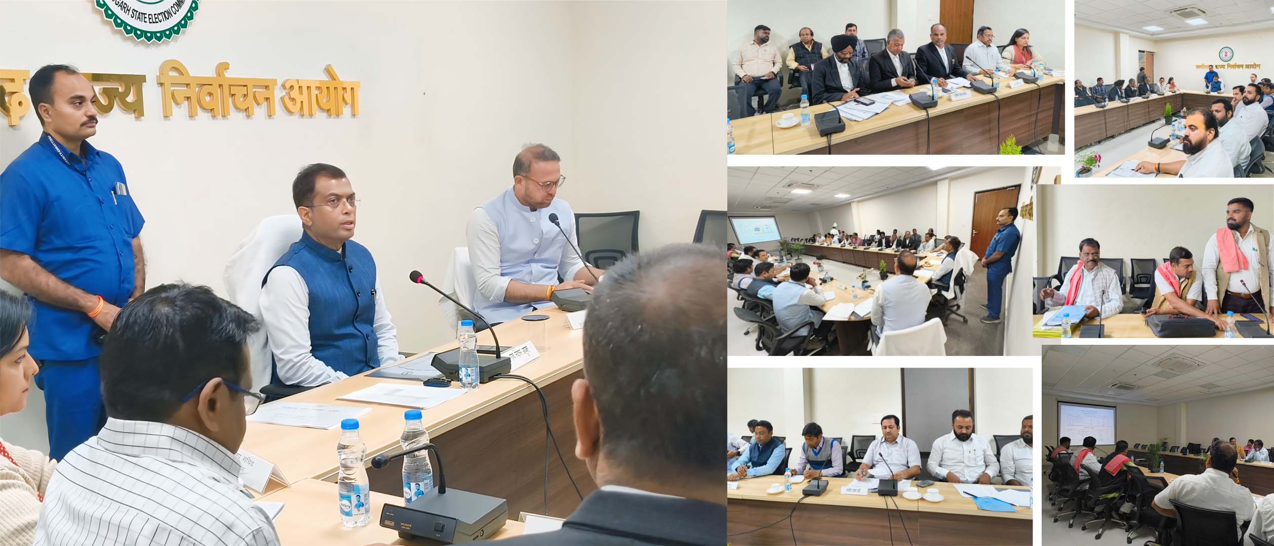 राज्य निर्वाचन आयुक्त अजय सिंह राजनीतिक दलों के प्रतिनिधियों के साथ बैठक में चर्चा करते राज्य निर्वाचन आयुक्त अजय सिंह राजनीतिक दलों के प्रतिनिधियों के साथ बैठक में चर्चा करते