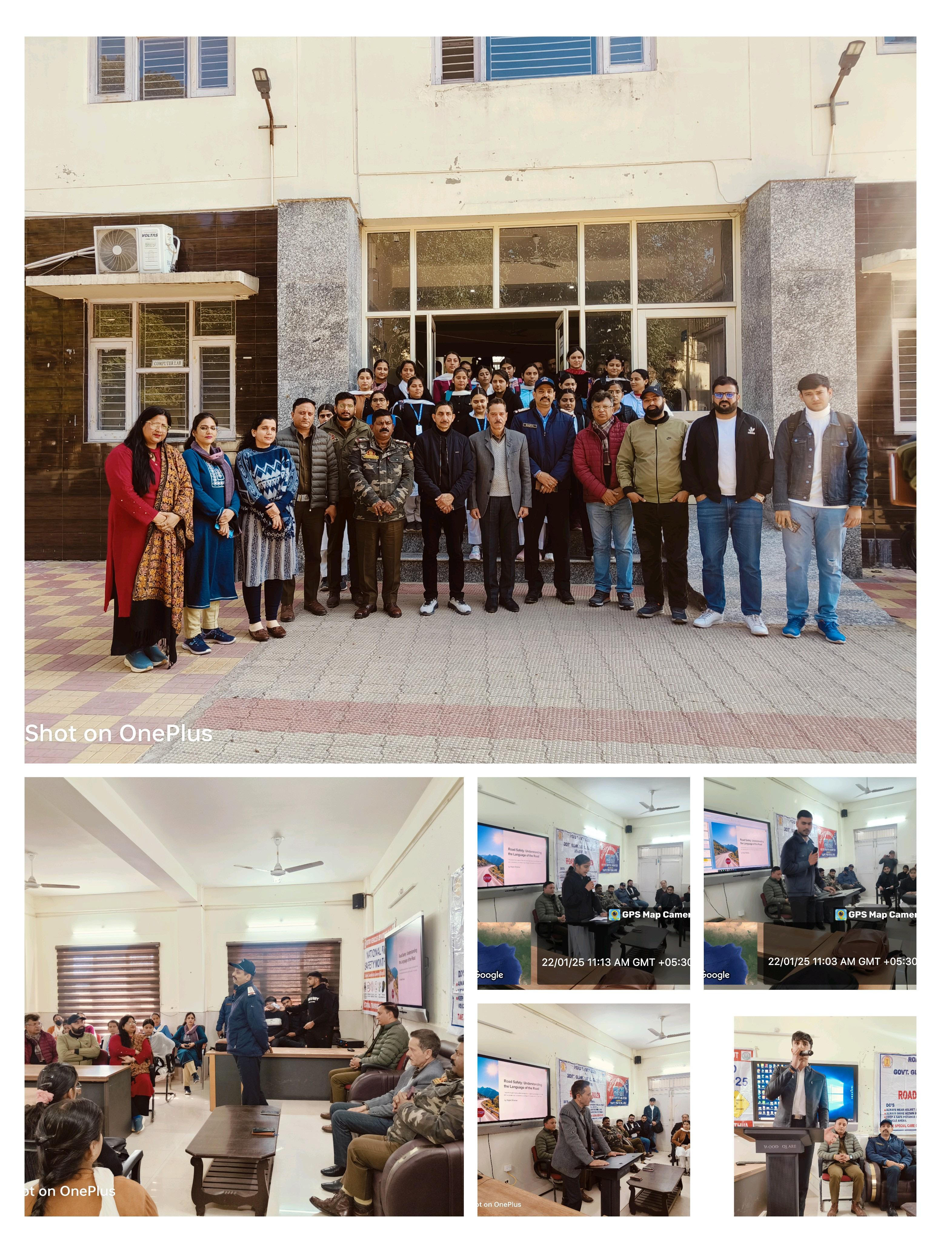 Road safety awareness cum seminar program organized at GDC Hiranagar Road safety awareness cum seminar program organized at GDC Hiranagar