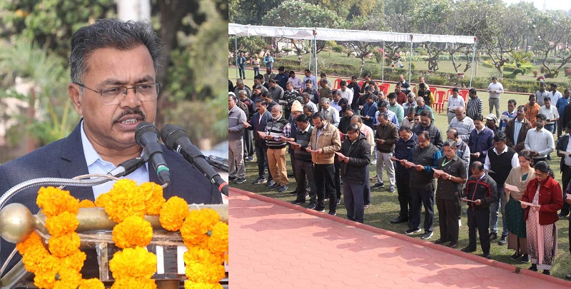 मंत्रालय के कर्मचारियों को दिलाई गई 15वें राष्ट्रीय मतदाता दिवस की शपथ