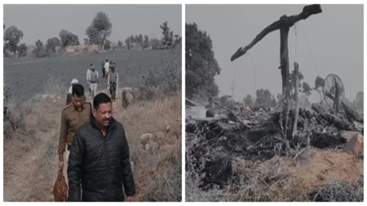 खेत पर बनी झोपड़ी में आग लगने से दो मासूम बच्चे जिंदा जले खेत पर बनी झोपड़ी में आग लगने से दो मासूम बच्चे जिंदा जले