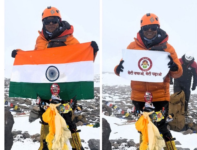 मप्र की भावना ने माउंट एकॉनकागुआ पर फहराया भारत का झंडा मप्र की भावना ने माउंट एकॉनकागुआ पर फहराया भारत का झंडा