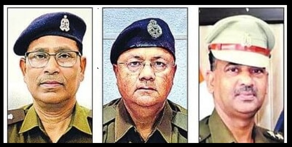 पुलिस अधीक्षक यातायात सुभाष चंद्र गंगवार, पुलिस लाइन के आरआई रकम सिंह और मृतक इंस्पेक्टर धर्मवीर राज पुलिस अधीक्षक यातायात सुभाष चंद्र गंगवार, पुलिस लाइन के आरआई रकम सिंह और मृतक इंस्पेक्टर धर्मवीर राज