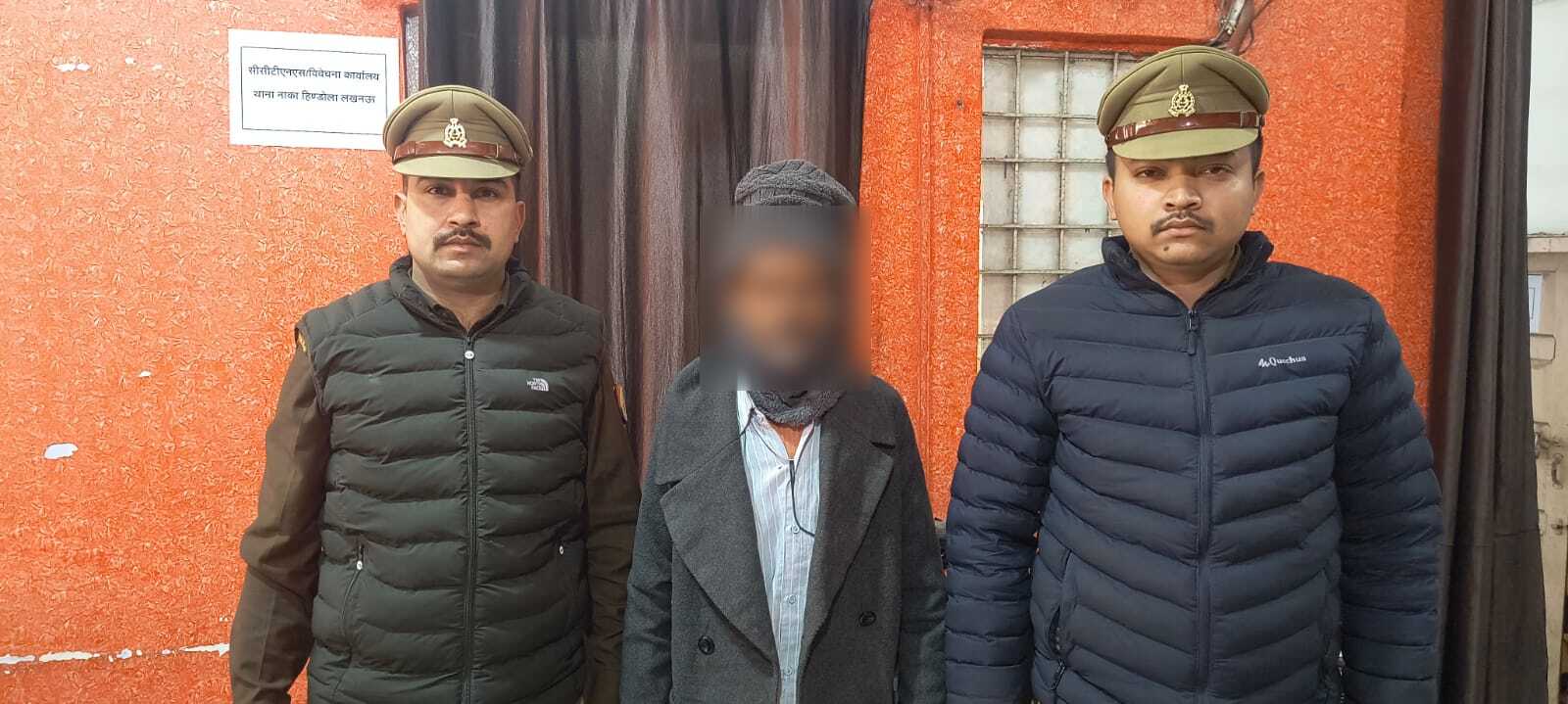 पुलिस की गिरफ्त में आरोपित बदर