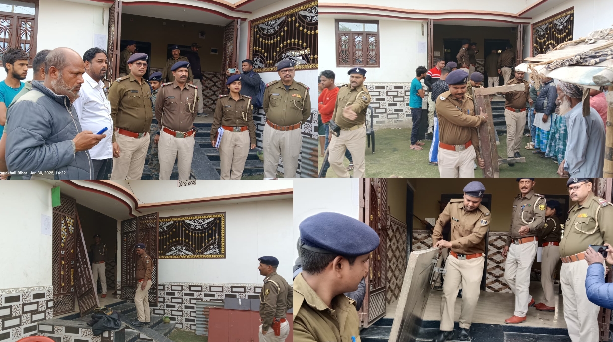 पोक्सो एक्ट के आरोपी राजा के घर पर कुर्की की कार्रवाई पोक्सो एक्ट के आरोपी राजा के घर पर कुर्की की कार्रवाई