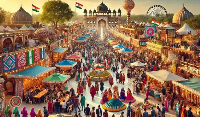 अंतरराष्ट्रीय सूरजकुंड शिल्प मेला (इंटरनेट से ली गई तस्वीर) अंतरराष्ट्रीय सूरजकुंड शिल्प मेला (इंटरनेट से ली गई तस्वीर)