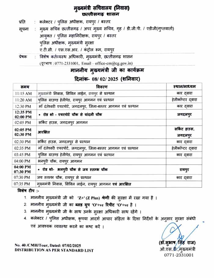 मुख्यमंत्री विष्णुदेव साय का रोड शो मुख्यमंत्री विष्णुदेव साय का रोड शो