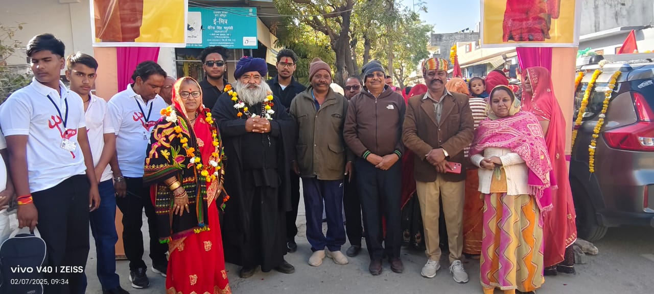 हिंगलाज माता की ज्योत उदयपुर मेलड़ी माता मंदिर पहुंची