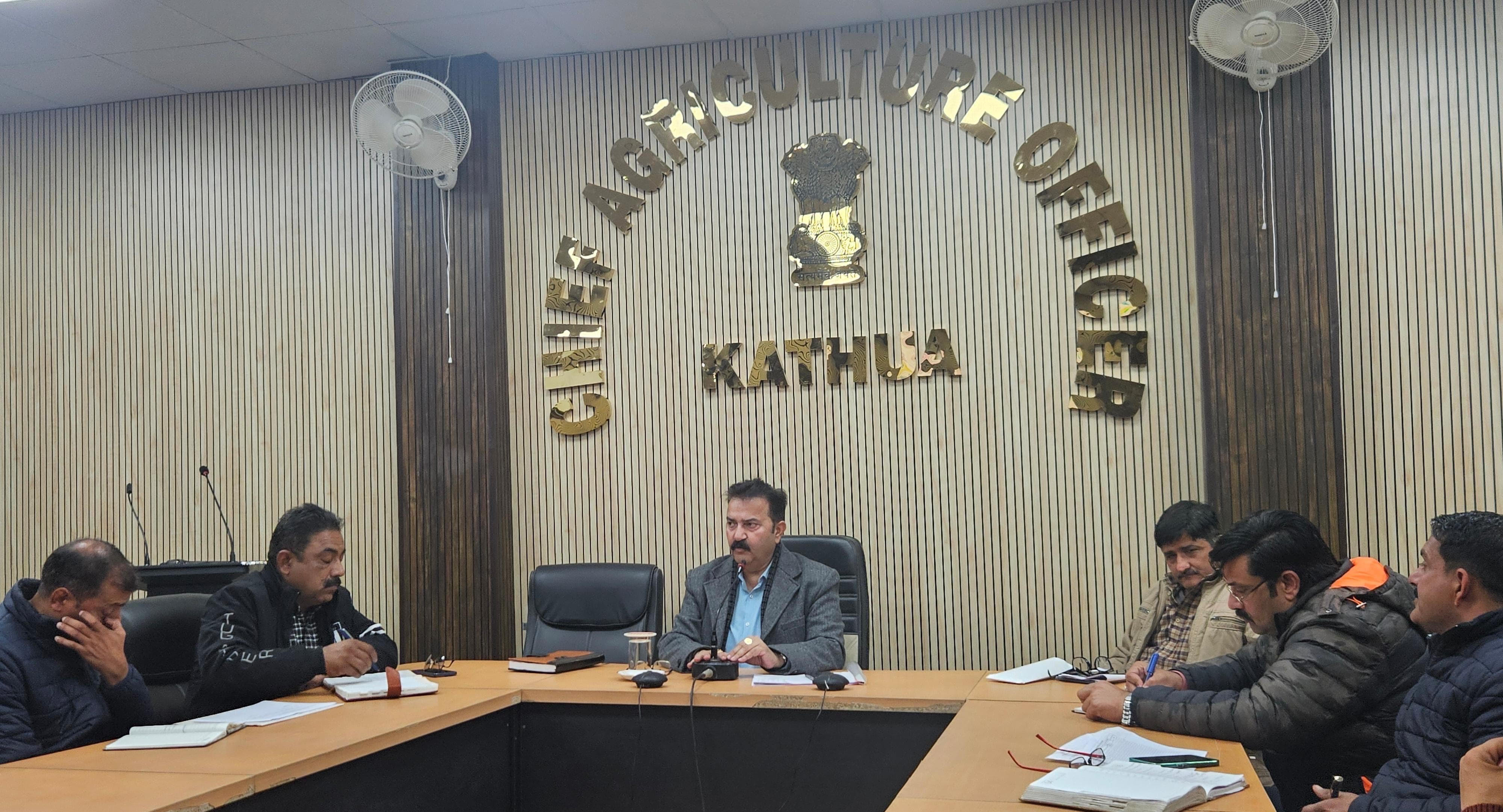 Kathua has been at the top position in the overall agricultural development program for seven consecutive months. Kathua has been at the top position in the overall agricultural development program for seven consecutive months.