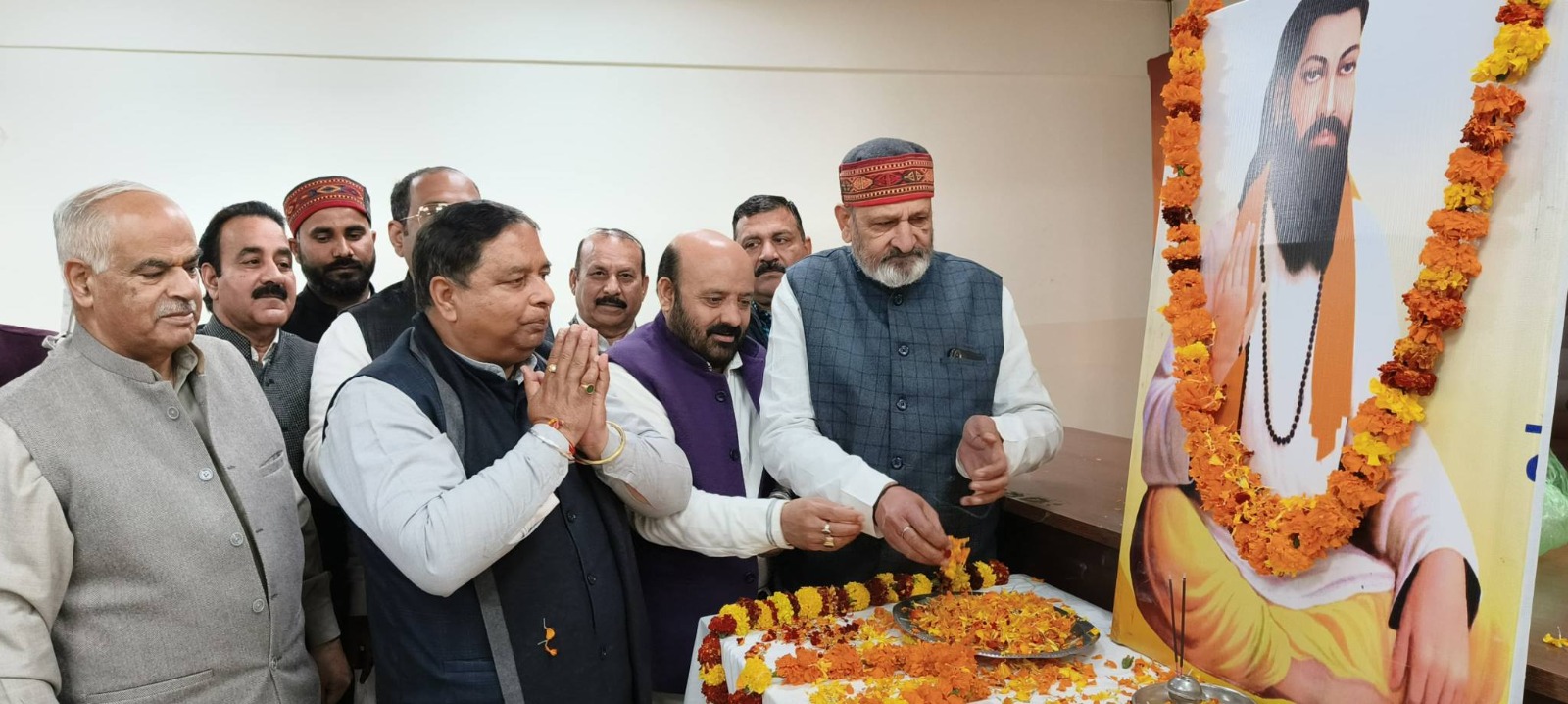 भाजपा ने मनाई श्री गुरु रविदास जयंती भाजपा ने मनाई श्री गुरु रविदास जयंती