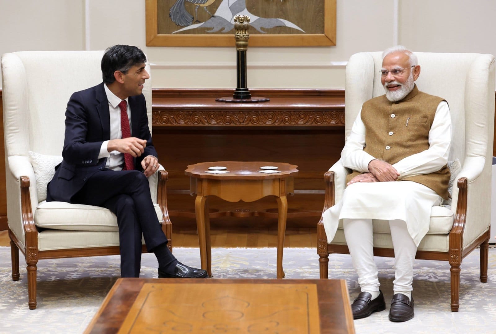 प्रधानमंत्री मोदी और पूर्व ब्रिटिश पीएम ऋषि सुनक की मुलाकात प्रधानमंत्री मोदी और पूर्व ब्रिटिश पीएम ऋषि सुनक की मुलाकात