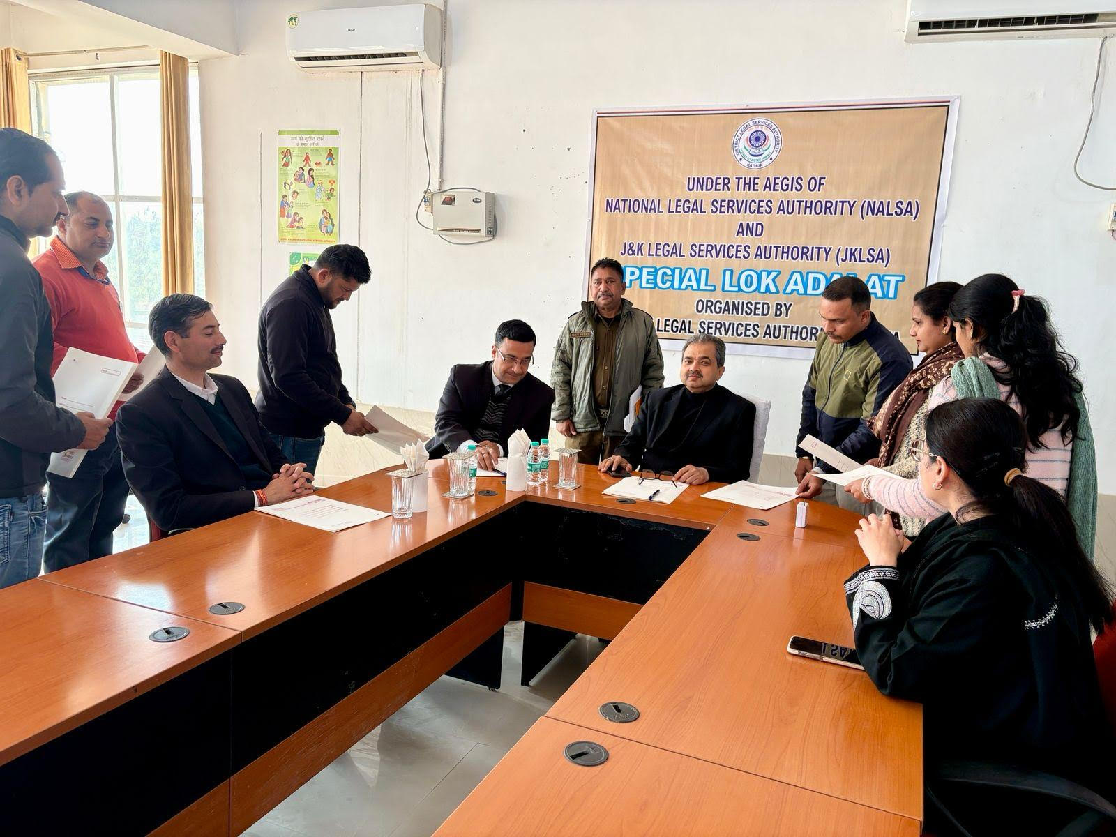 A total of 426 cases were disposed of in the Special Lok Adalat. A total of 426 cases were disposed of in the Special Lok Adalat.