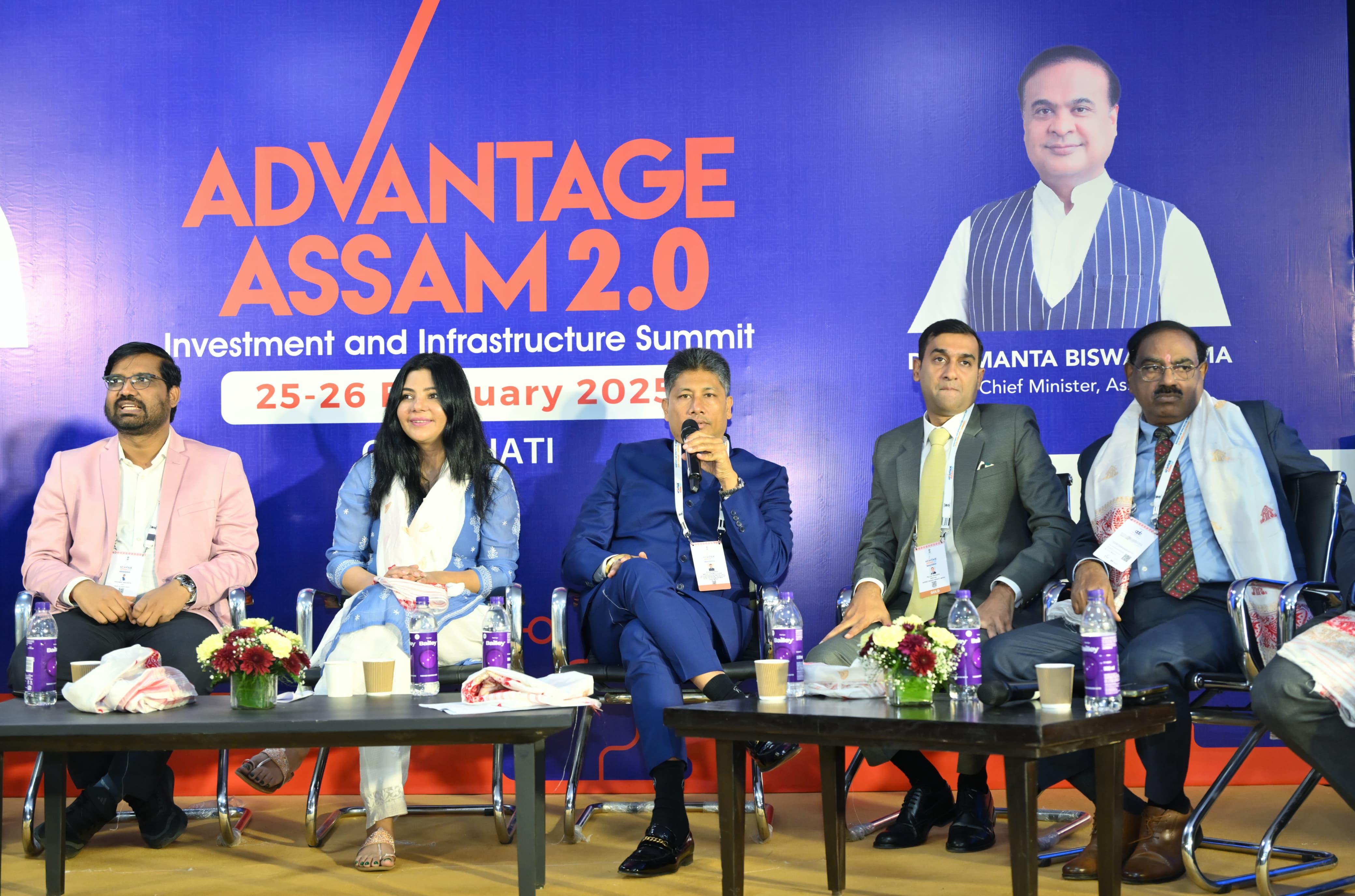 Image of the WRD, I&PR etc Minister Hazarika Attending Start-up Ecosystems Session at Advantage Assam 2.0.