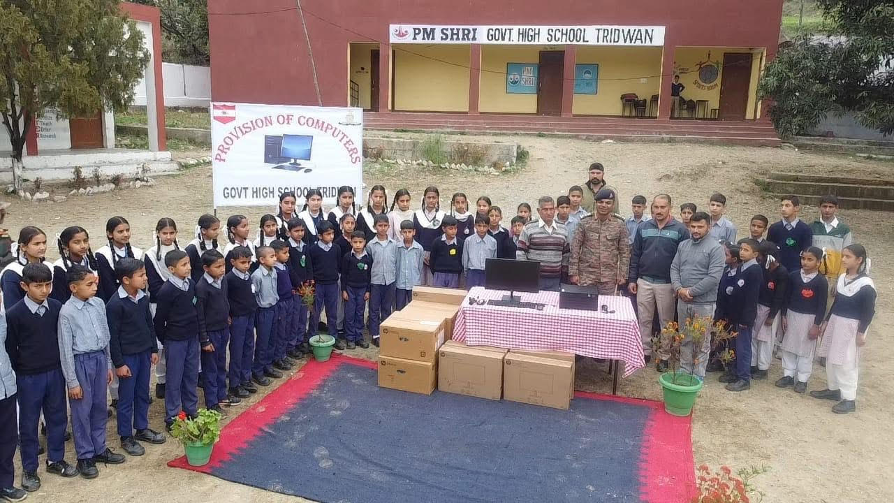 Important step of Indian Army towards new era of education, digital classroom established Important step of Indian Army towards new era of education, digital classroom established