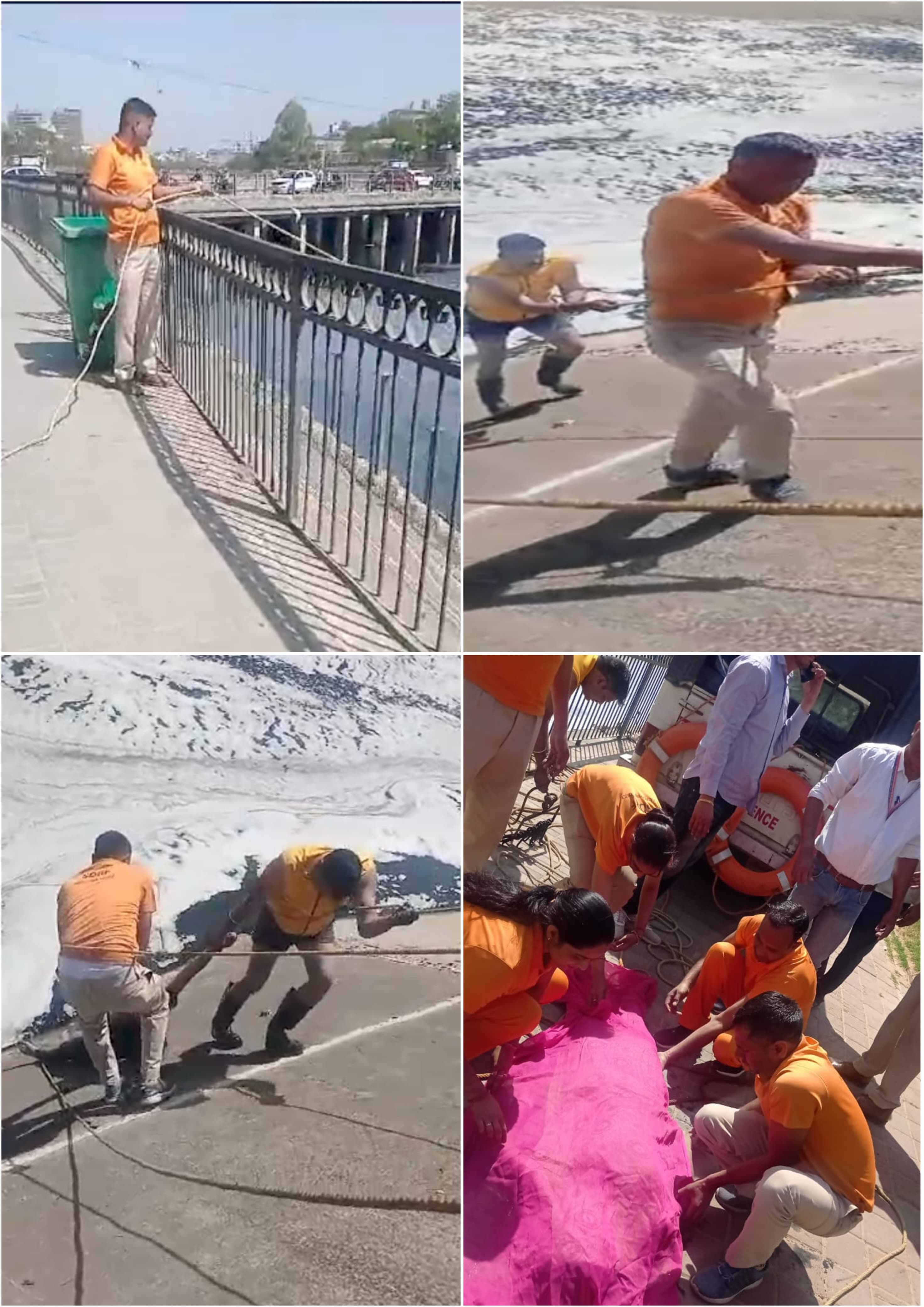 एसडीआरएफ की कार्रवाई:  द्रव्यवती नदी में डूबी चौदह वर्षीय किशोरी के शव को पानी से निकाला बाहर