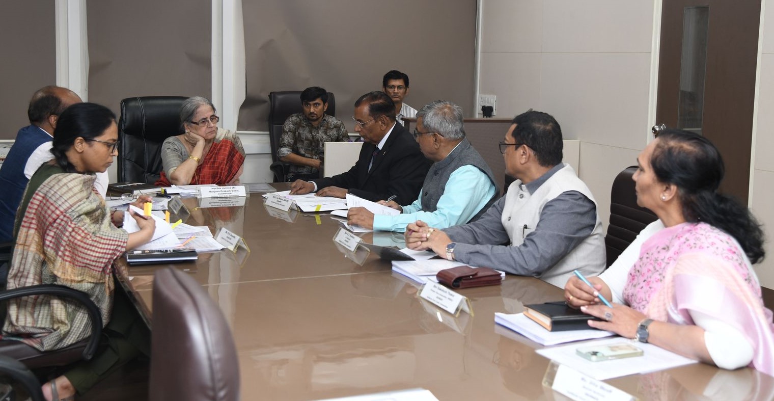 UCC committee meeting held in Gandhinagar under the chairmanship of retired Justice Ranjana Desai UCC committee meeting held in Gandhinagar under the chairmanship of retired Justice Ranjana Desai