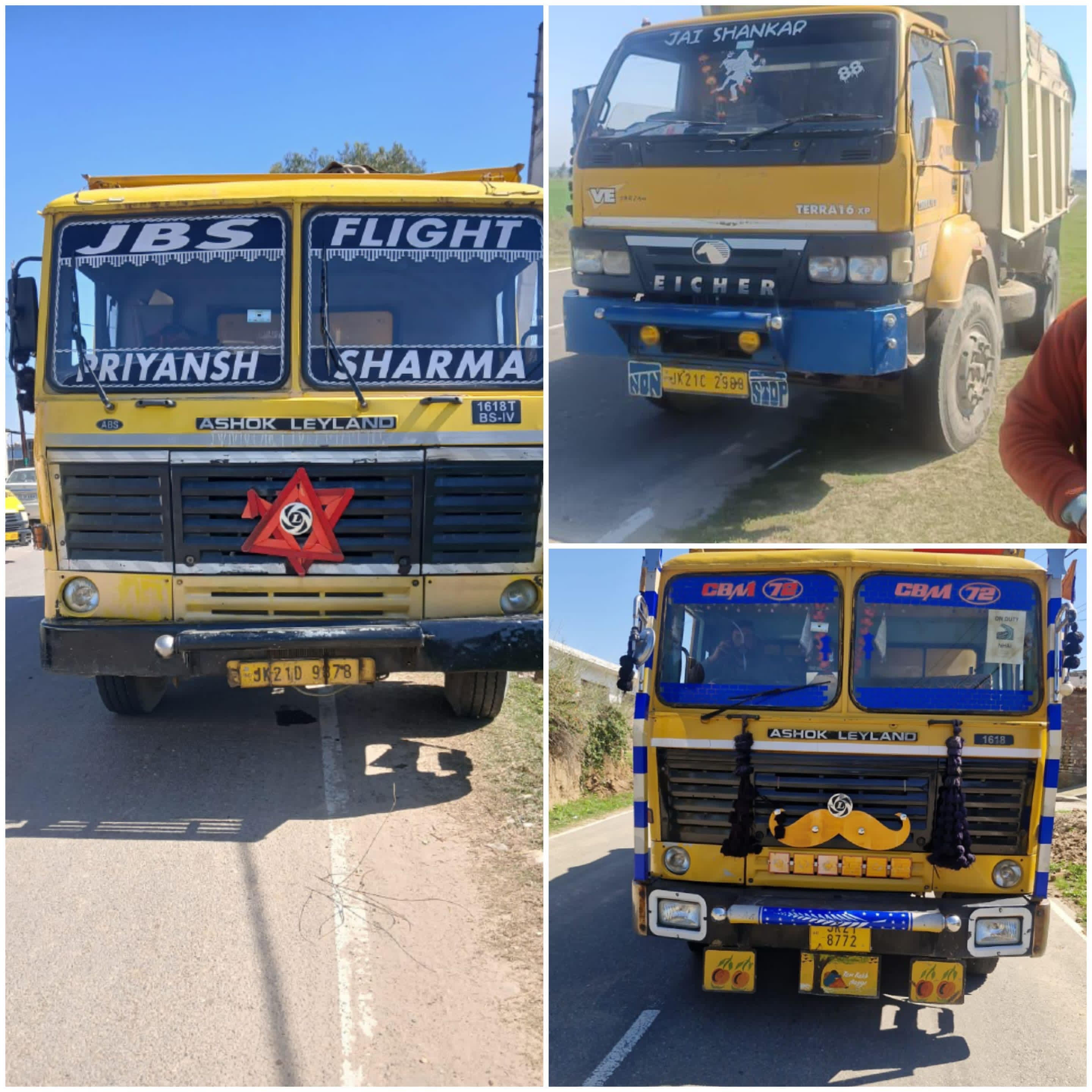 Samba police seized 6 vehicles including 3 dumpers involved in illegal mining Samba police seized 6 vehicles including 3 dumpers involved in illegal mining