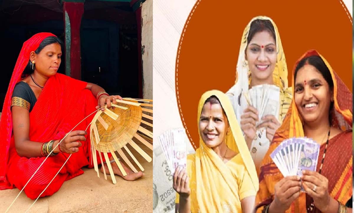 बलौदाबाजार जिले के ग्राम बल्दाकछार की कमार जनजाति की महिला बांस शिल्प कला का कार्य करती बलौदाबाजार जिले के ग्राम बल्दाकछार की कमार जनजाति की महिला बांस शिल्प कला का कार्य करती