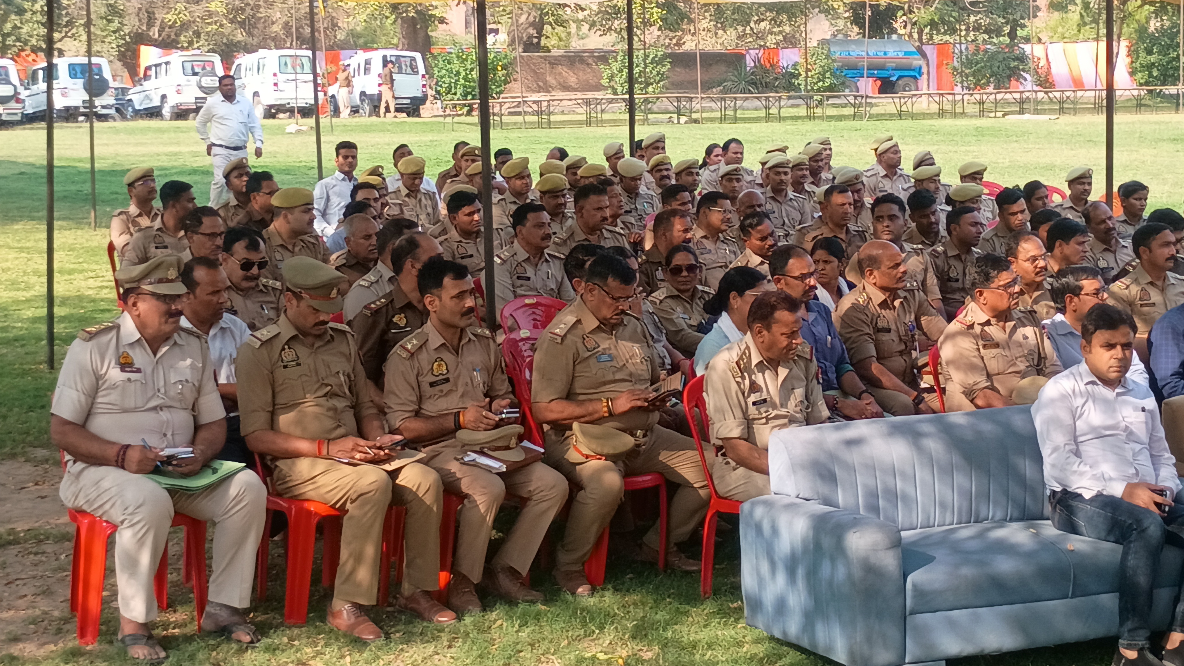 मुख्यमंत्री आगमन की तैयारी पूरी आईजी ने किया निरक्षण दिया आवश्यक निर्देश