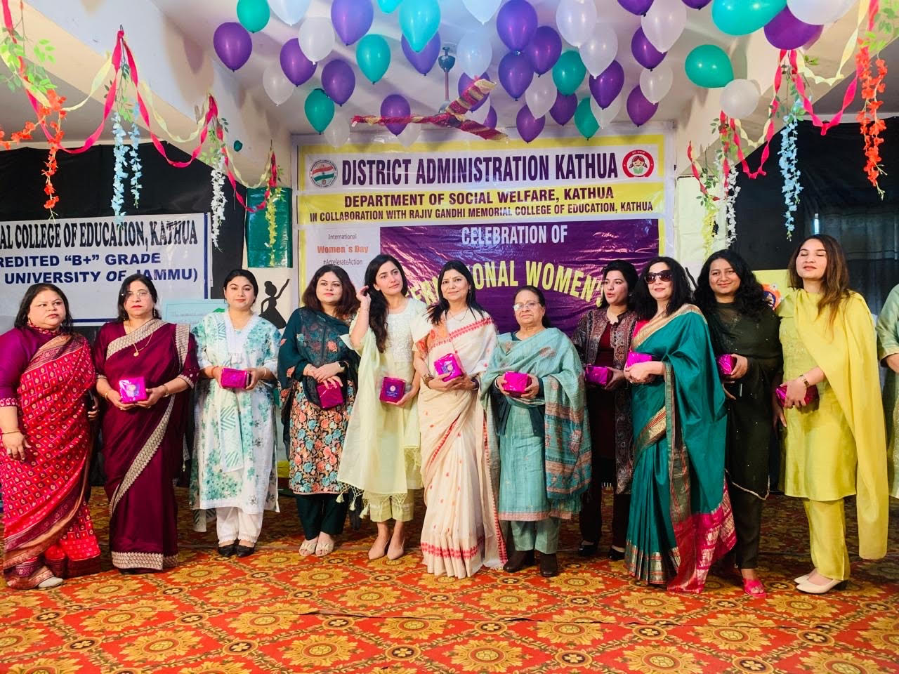 Social Welfare Department celebrated International Women's Day in collaboration with Rajiv Gandhi Memorial College of Education Social Welfare Department celebrated International Women's Day in collaboration with Rajiv Gandhi Memorial College of Education