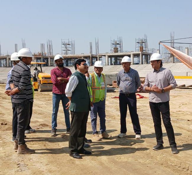 कमिश्नर कौशल राज शर्मा इंटरनेशनल क्रिकेट स्टेडियम गंजारी में कमिश्नर कौशल राज शर्मा इंटरनेशनल क्रिकेट स्टेडियम गंजारी में