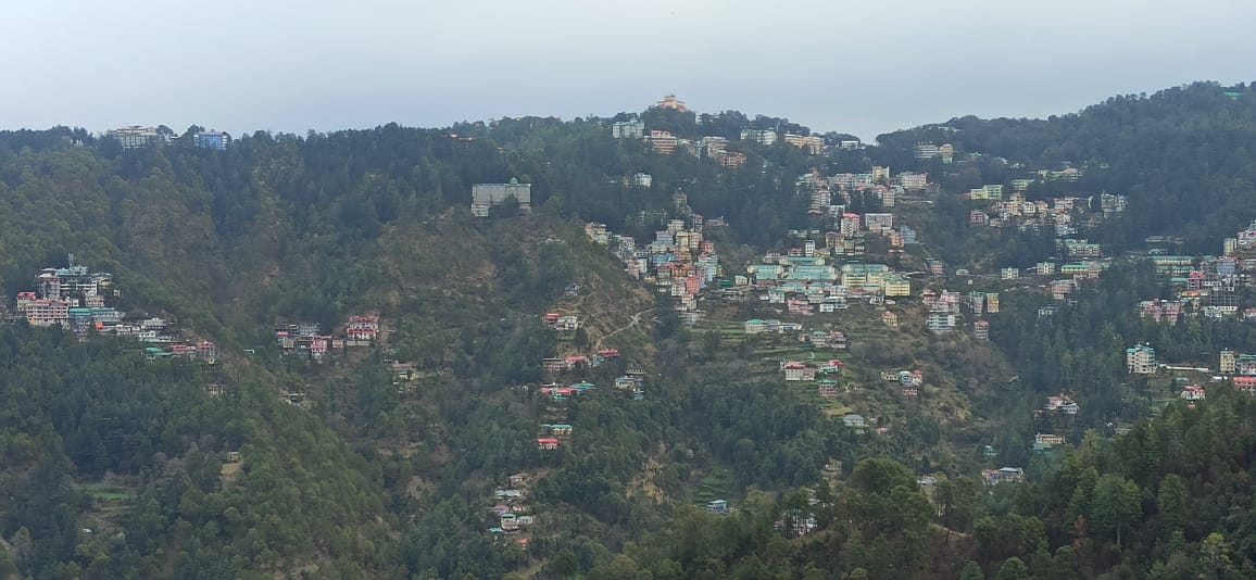 शिमला में छाए बादल शिमला में छाए बादल