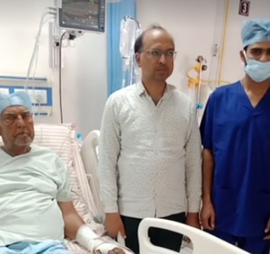 कमजोर दिल वाले व्यक्ति का ऑपरेशन कर दिया नया जीवनदान कमजोर दिल वाले व्यक्ति का ऑपरेशन कर दिया नया जीवनदान