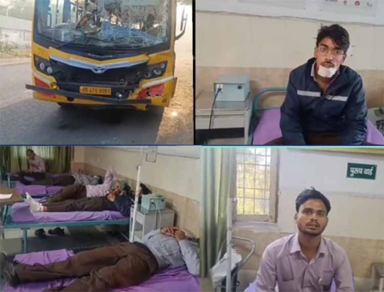 सोनीपत सैदपुर-जटोला रोड पर दुर्घटना बस व घायल छात्र उपचार करवाते हुए सोनीपत सैदपुर-जटोला रोड पर दुर्घटना बस व घायल छात्र उपचार करवाते हुए