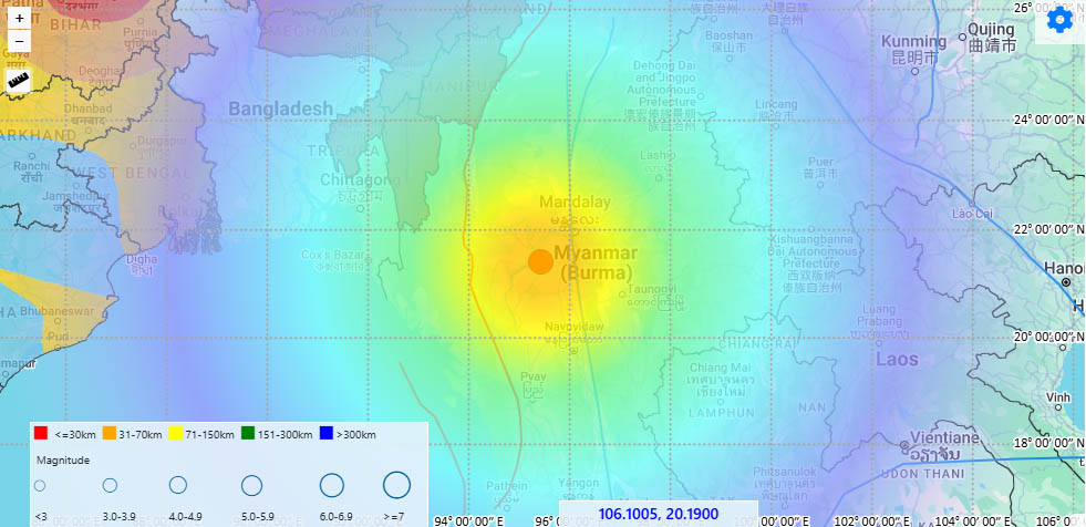 म्यांमार में भूकंप म्यांमार में भूकंप