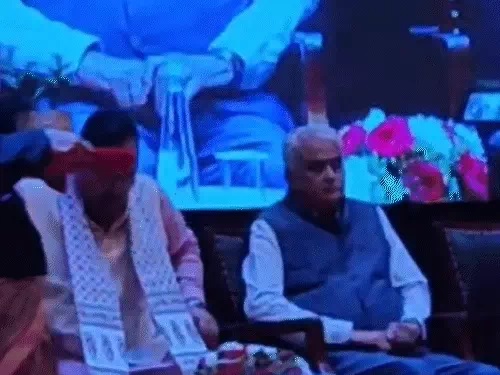 सीएम भजनलाल और कृषि मंत्री किरोड़ीलाल मीणा एक साथ नजर आए। सीएम भजनलाल और कृषि मंत्री किरोड़ीलाल मीणा एक साथ नजर आए।
