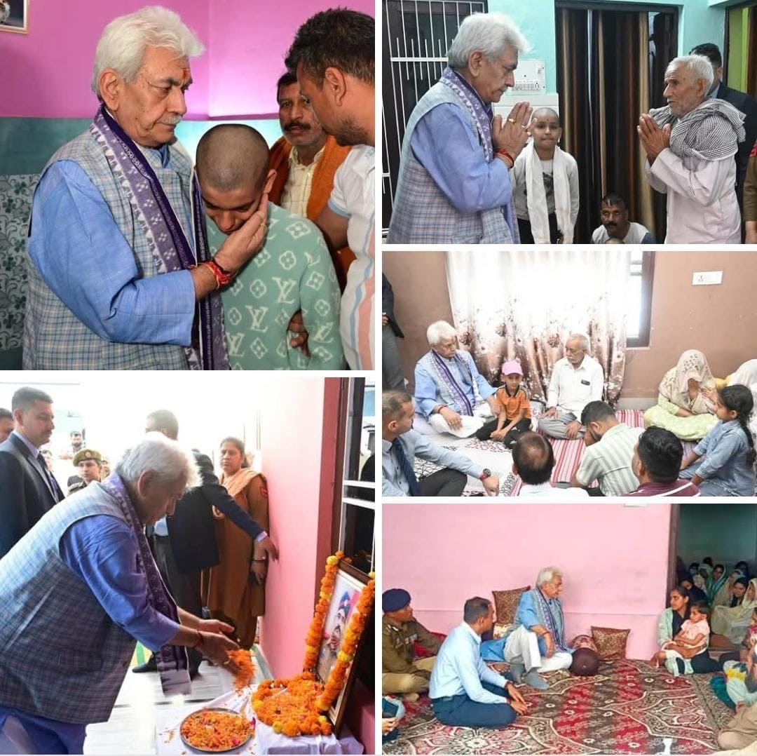 The supreme sacrifice of the martyrs can never be forgotten- LG Manoj Sinha The supreme sacrifice of the martyrs can never be forgotten- LG Manoj Sinha