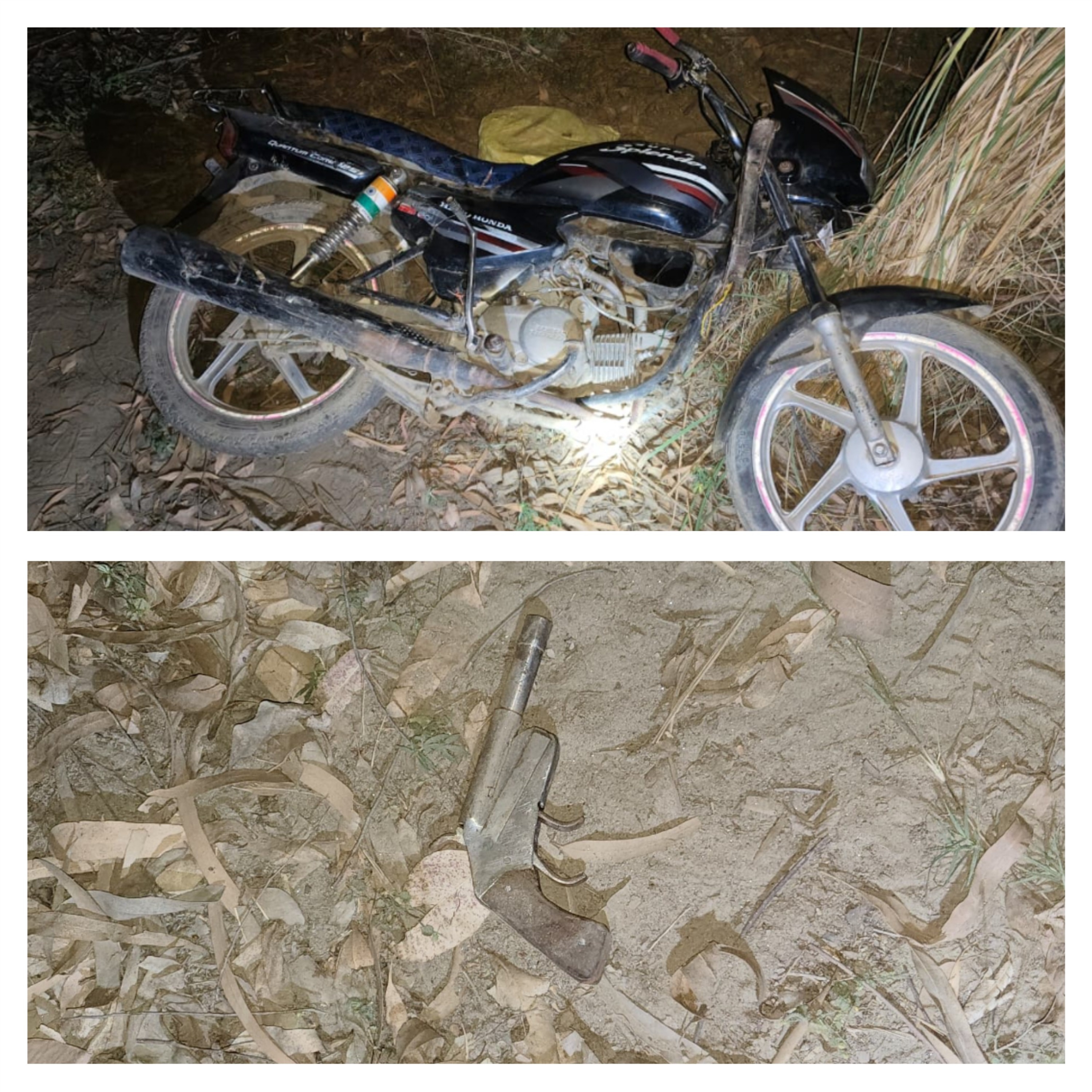 बरामद तमंचा व मोटरसाइकिल बरामद तमंचा व मोटरसाइकिल