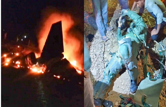 जामनगर में दुर्घटनाग्रस्त जगुआर जामनगर में दुर्घटनाग्रस्त जगुआर