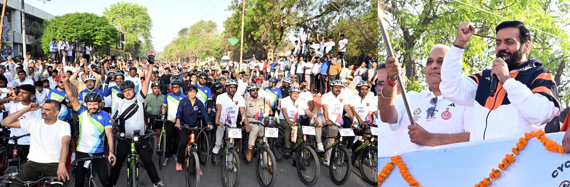 फोटो : साइक्लोत्थान के अवसर पर युवाओं को संबोधित करते मुख्यमंत्री नायब सिंह सैनी। फोटो : साइक्लोत्थान के अवसर पर युवाओं को संबोधित करते मुख्यमंत्री नायब सिंह सैनी।
