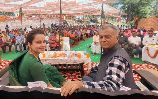 मंडी दौरे के दौरान कंगना