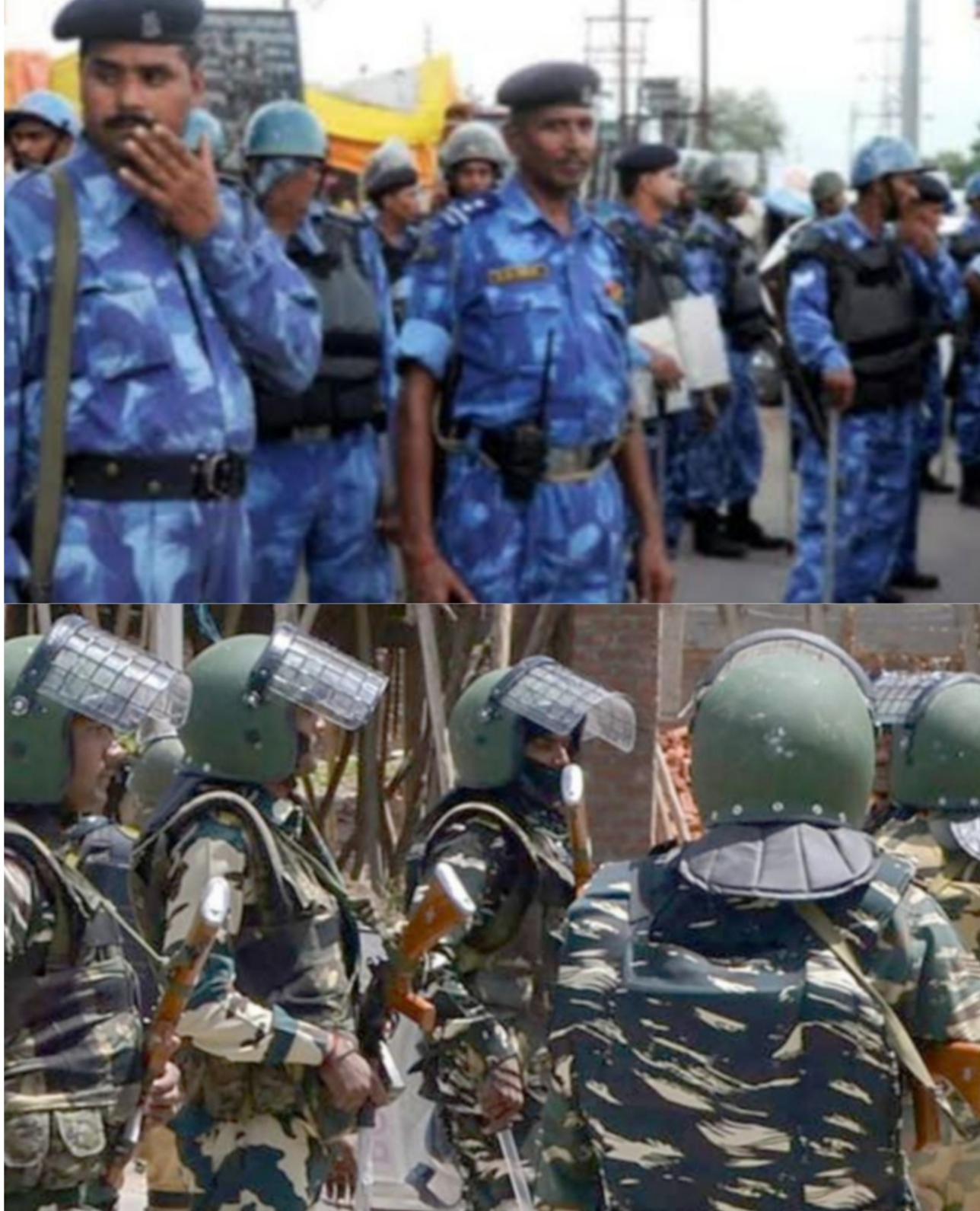 तैनात बलों की तस्वीर तैनात बलों की तस्वीर