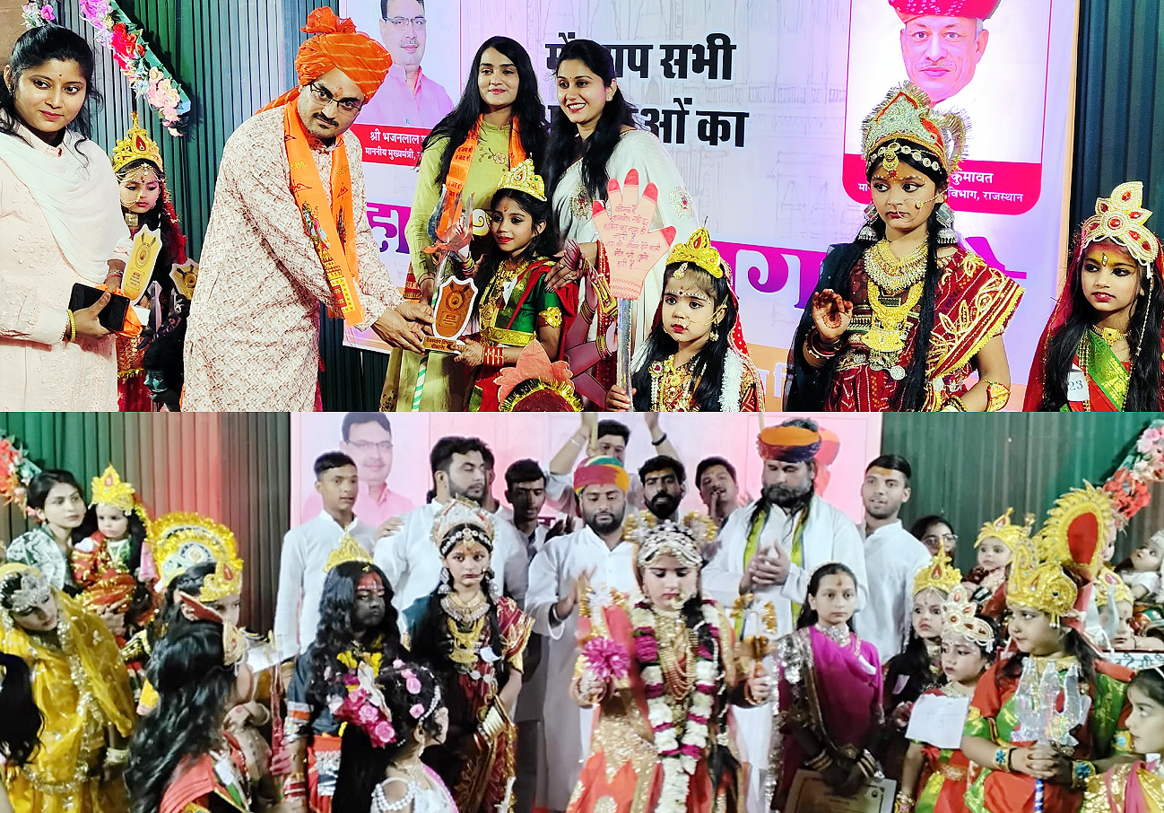 बीकानेर में पहली बार हुई देवी रूप कन्याओं की महाआरती बीकानेर में पहली बार हुई देवी रूप कन्याओं की महाआरती