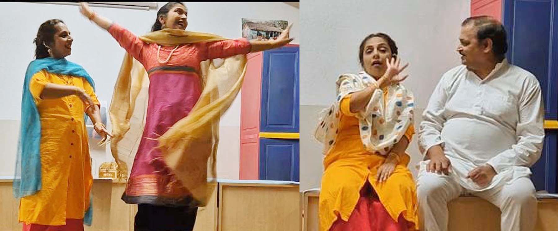 बाढ़सा स्थित एम्स के नेशनल कैंसर संस्थान में कैंसर पीडि़तों के चेहरों पर खुशी लाने के लिए हास्य नाटक तू तू-मैं मैं का मंचन करते कलाकार। बाढ़सा स्थित एम्स के नेशनल कैंसर संस्थान में कैंसर पीडि़तों के चेहरों पर खुशी लाने के लिए हास्य नाटक तू तू-मैं मैं का मंचन करते कलाकार।